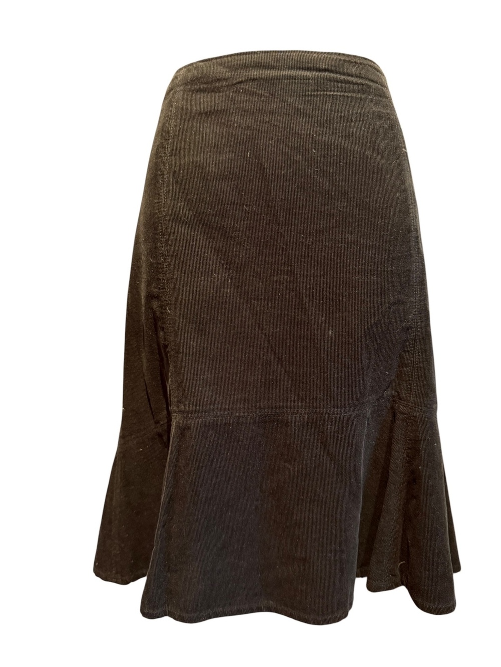 Boden Black Corduroy Flared Skirt